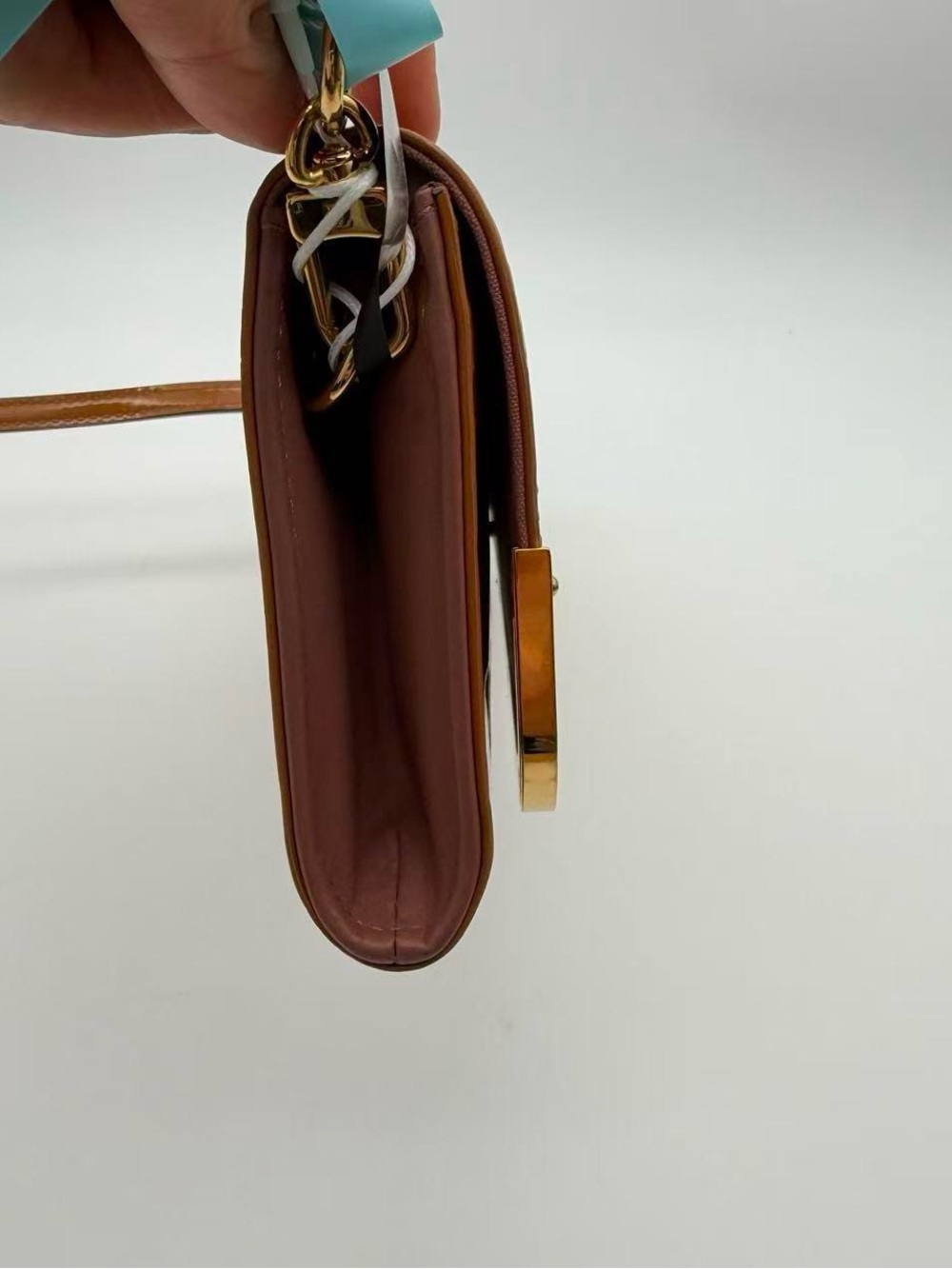 Louis Vuitton Rossmore Clutch Bag Shoulder Tan Monogram Vernis - Picture 3 of 8